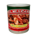 CHILES CHIPOTLES EL MEXICANO -LATA 800 GR-