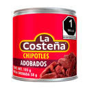 CHILES CHIPOTLES EN ADOBO LA COSTEÑA -LATA 105 GR-