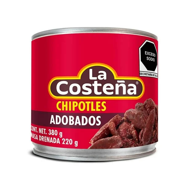 CHILES CHIPOTLES LA COSTEÑA -LATA 380 GR-