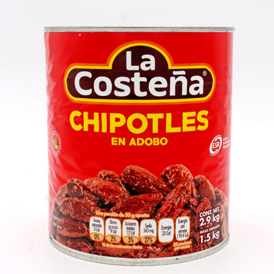 CHILES CHIPOTLES LA COSTEÑA -LATA 3 KG-