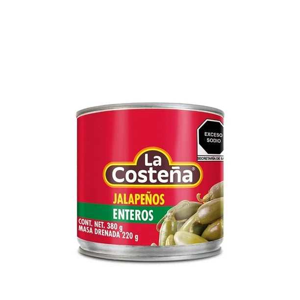 CHILES JALAPEÑOS LA COSTEÑA -LATA 380 GR-