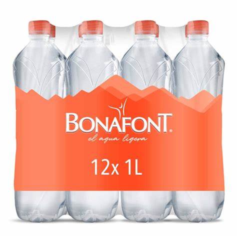AGUA NATUAL BONAFONT –PAQUETE 12 PZ-