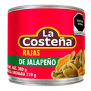 CHILES JALAPEÑOS EN RAJAS LA COSTEÑA -LATA 380 GR-