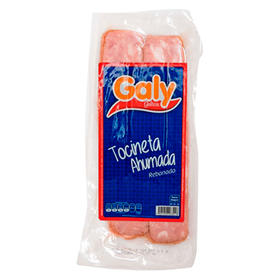 TOCINETA AHUMADA REBANADA GALY -POR KG-