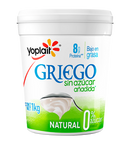 YOGURT GRIEGO SIN AZUCAR YOPLAIT –BOTE 1 LT-