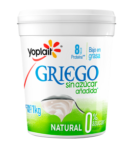 YOGURT GRIEGO SIN AZUCAR YOPLAIT –BOTE 1 LT-