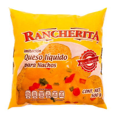 QUESO LIQUIDO PARA NACHOS EL RANCHERITO -BOLSA 500 GR-