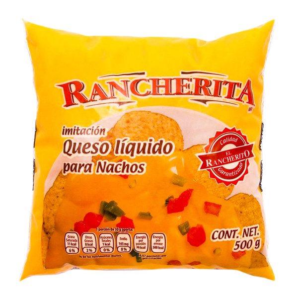QUESO LIQUIDO PARA NACHOS EL RANCHERITO -BOLSA 500 GR-