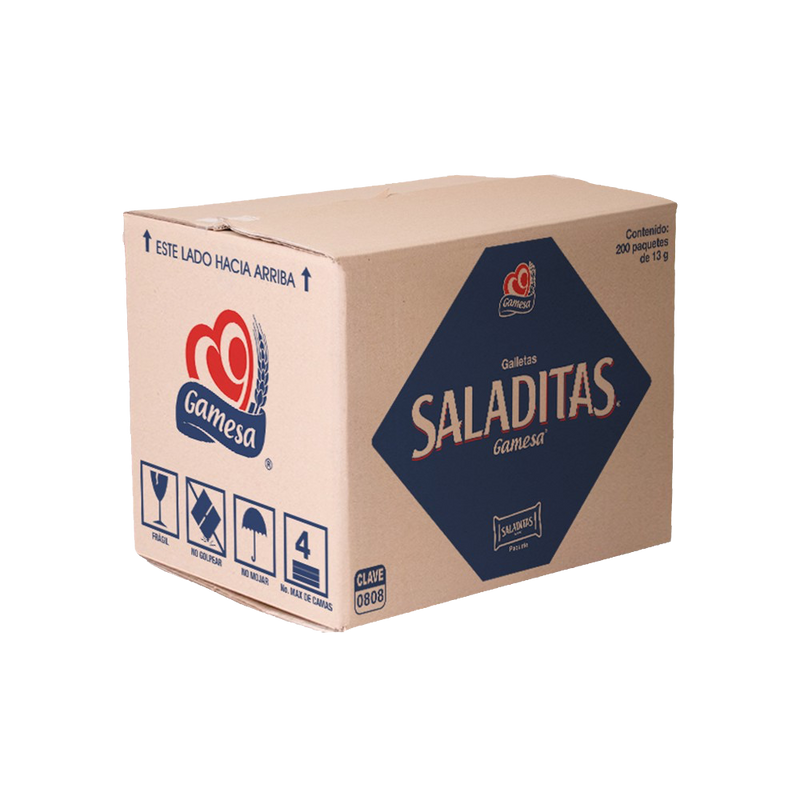 GALLETA SALADA PORCIONES GAMESA CON 200 PZS