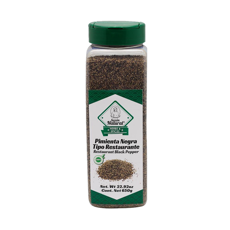PIMIENTA NEGRA MOLIDA SAZON NAT 650 GRS