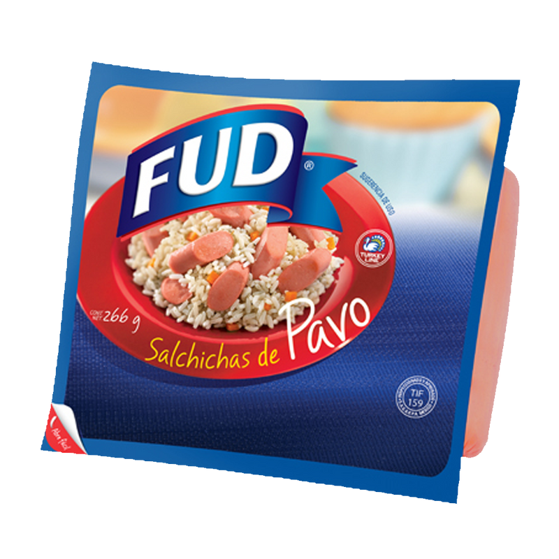SALCHICHA DE PAVO FUD DE 266 GRS