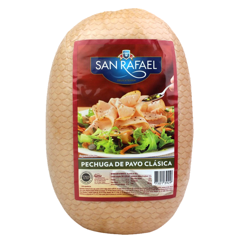 PECHUGA DE PAVO SAN RAFAEL REBANADO