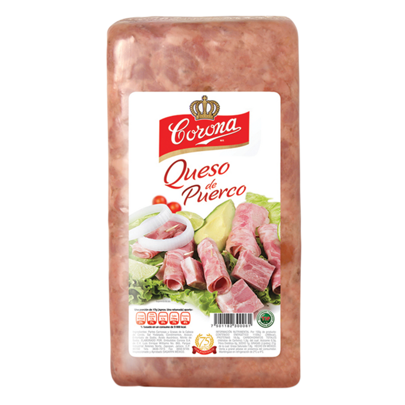 QUESO DE PUERCO CORONA REBANADO