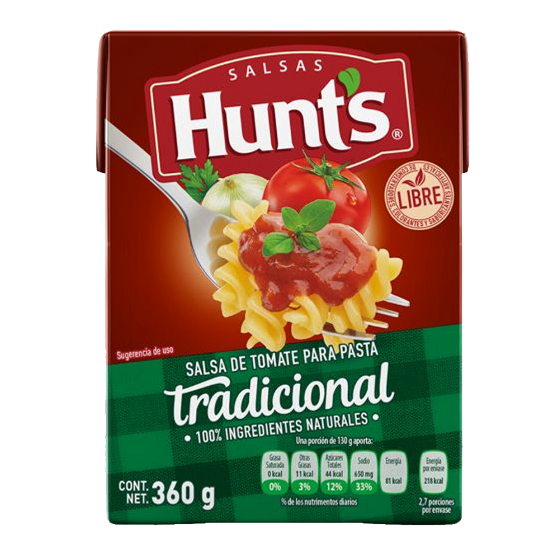 SALSA HUNTS PASTA TRADICIONAL 360GR