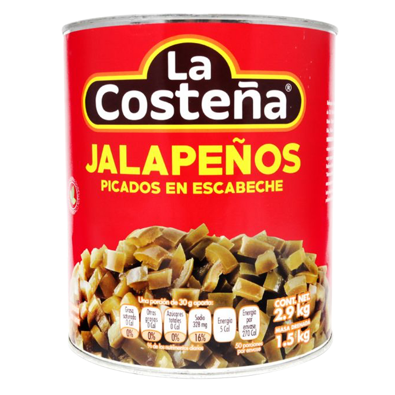 JALAPEÑO PICADO COSTEÑA DE 3 KG